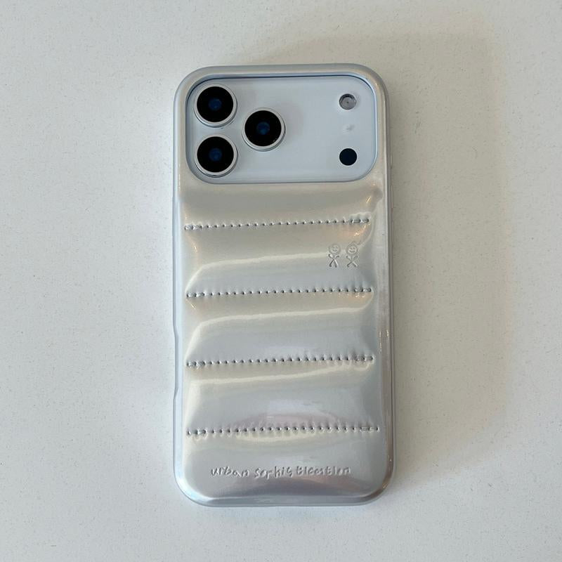 Down Jacket Phone Case Compatible with Iphone 17/16 Pro Max Personalized Solid Color 15/14P Shockproof