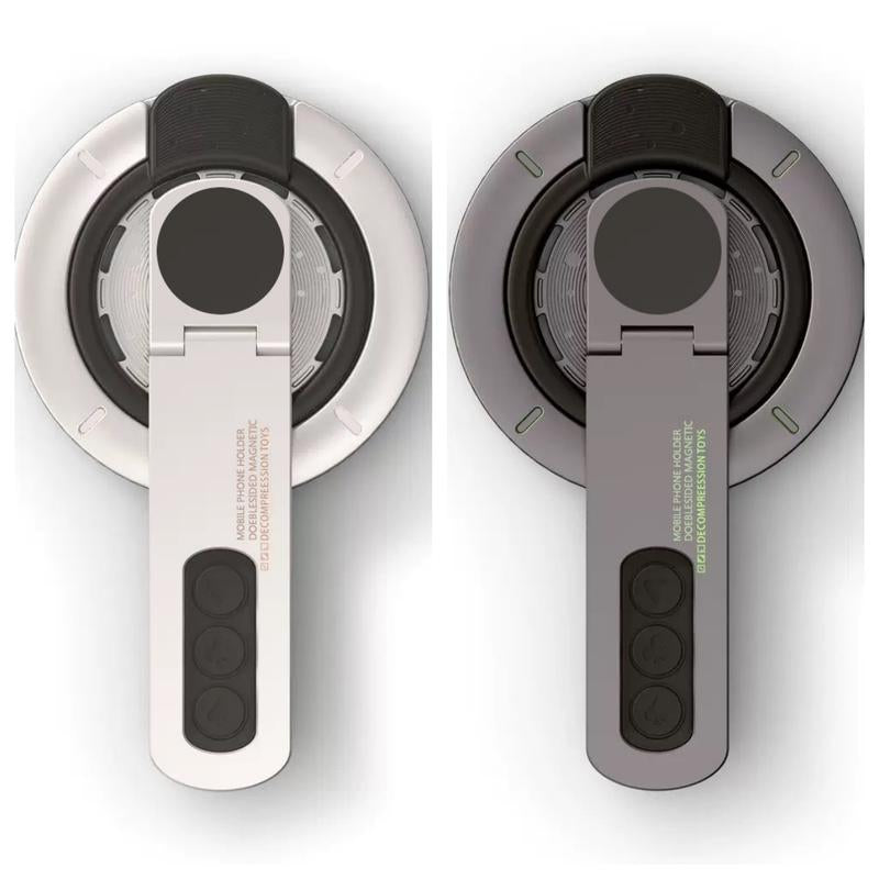 4-In-1 Magsafe Phone Grip & Stand with Fidget Clicker | Dual-Sided Magnetic Ring Holder & 360° Rotatable Kickstand for Iphone