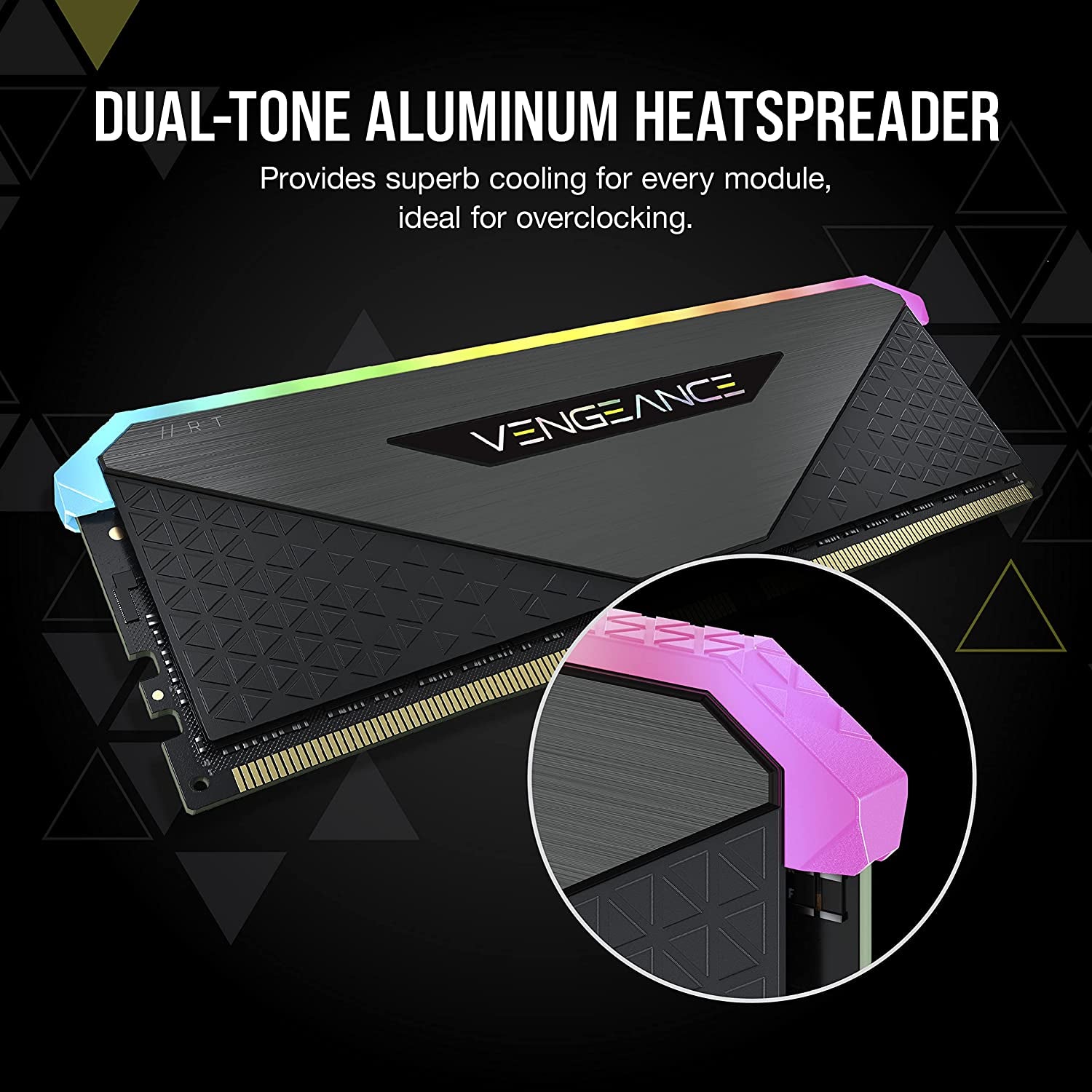 Vengeance RGB RT 32GB (2X16Gb) DDR4 3600 (PC4-28800) C18 1.35V Desktop Memory