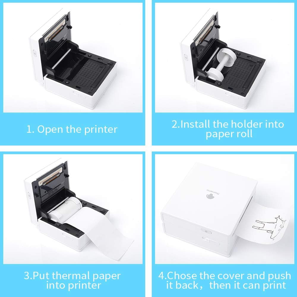 Eyes Protection Beige Thermal Paper- for  M02/M02 Pro/M02S/M03 Pocker Printer, 50Mm X 3M, Diameter 30Mm, 3 Rolls