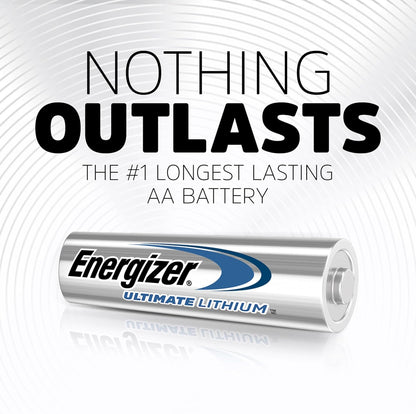 Ultimate Lithium AA Batteries (8 Pack), 1.5V Lithium Double a Batteries