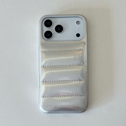 Down Jacket Phone Case Compatible with Iphone 17/16 Pro Max Personalized Solid Color 15/14P Shockproof