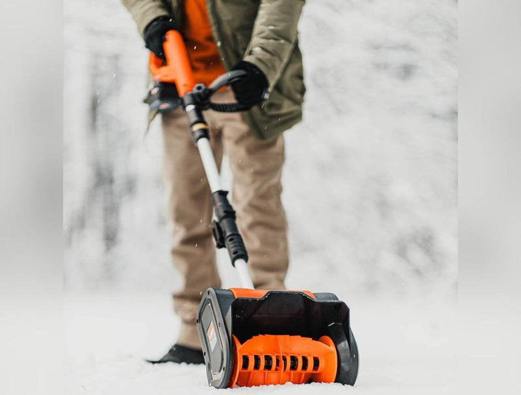 Electric Snow Thrower - 20V 4Ah Battery, 10" Clearing Width