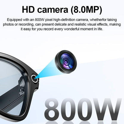 ULIMIED AI Smart Camera Glasses with 8MP HD Photo & Video, Hands-Free Recording, Bluetooth Music & Calls, Real-Time Translation Wearable