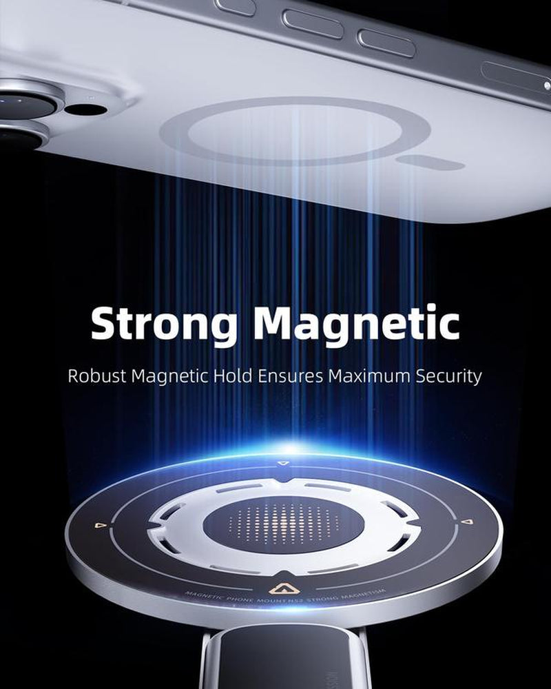 4-In-1 Magsafe Phone Grip & Stand with Fidget Clicker | Dual-Sided Magnetic Ring Holder & 360° Rotatable Kickstand for Iphone