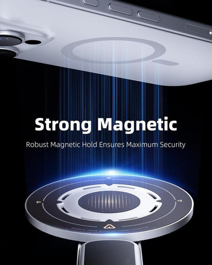 4-In-1 Magsafe Phone Grip & Stand with Fidget Clicker | Dual-Sided Magnetic Ring Holder & 360° Rotatable Kickstand for Iphone