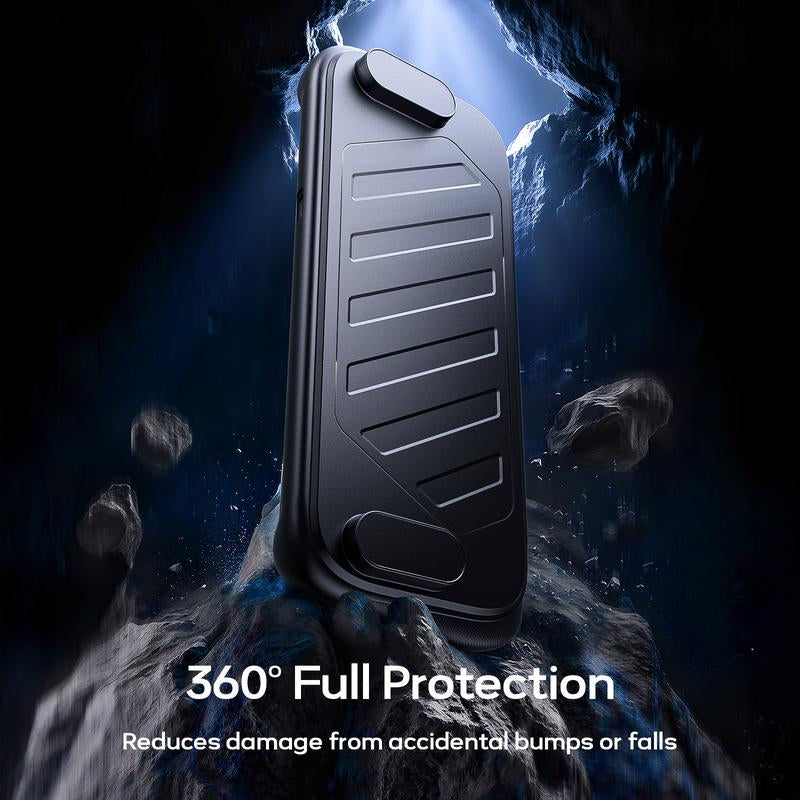 JSAUX Split Protective Case for Nintendo Switch 2, TPU Middle Frame & PC Front Cover, Non-Slip Ergonomic Grip, Storage for 10 Game Cards, Supports Stand Use, Shock Absorption & Anti-Scratch-Pc0114