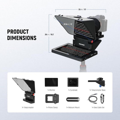 NEEWER X11 2-In-1 Teleprompter with Monitor