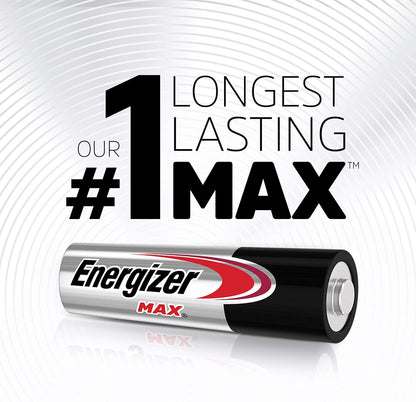 AA and AAA Batteries, 48 Count, Combo Pack Contains 24 Max Double a and 24 Max Triple a Batteries