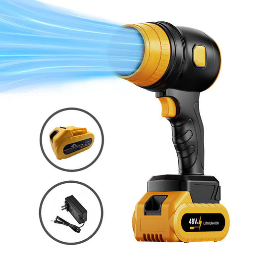 Cordless Variable-Speed Electric Air Blower 34000RPM High Power Low Noise Long Battery Life for Yard Leaves Snow Dust Cleaning