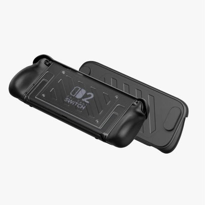 JSAUX Split Protective Case for Nintendo Switch 2, TPU Middle Frame & PC Front Cover, Non-Slip Ergonomic Grip, Storage for 10 Game Cards, Supports Stand Use, Shock Absorption & Anti-Scratch-Pc0114