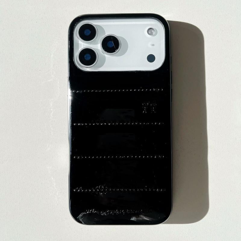 Down Jacket Phone Case Compatible with Iphone 17/16 Pro Max Personalized Solid Color 15/14P Shockproof