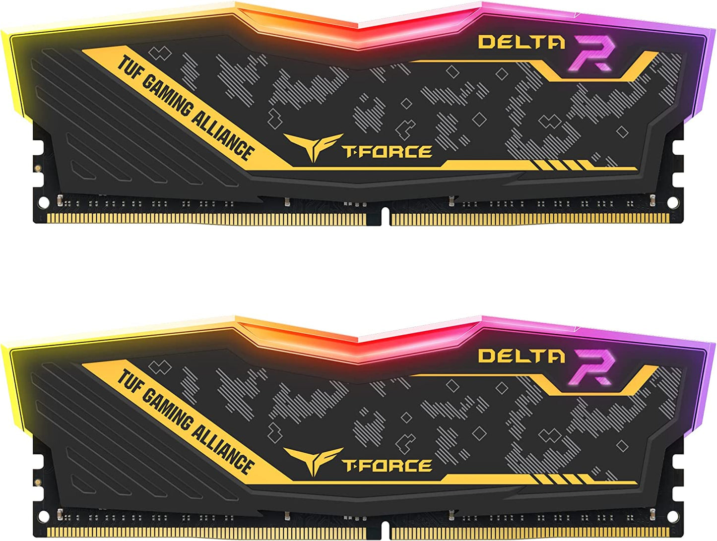 Team Group Tf9D416G3200Hc16Cdc01 Delta Tuf Gaming RGB RAM Memory 16GB (2X8GB) DDR4 U-DIMM 3200Mhz PC4-25600 CL16 Non-Ecc