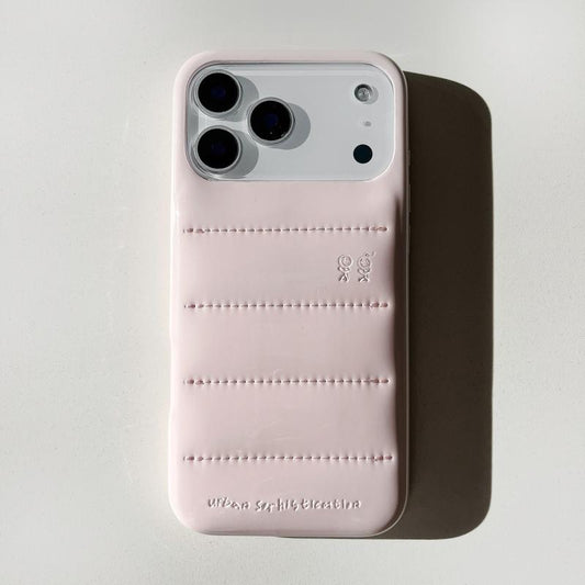 Down Jacket Phone Case Compatible with Iphone 17/16 Pro Max Personalized Solid Color 15/14P Shockproof