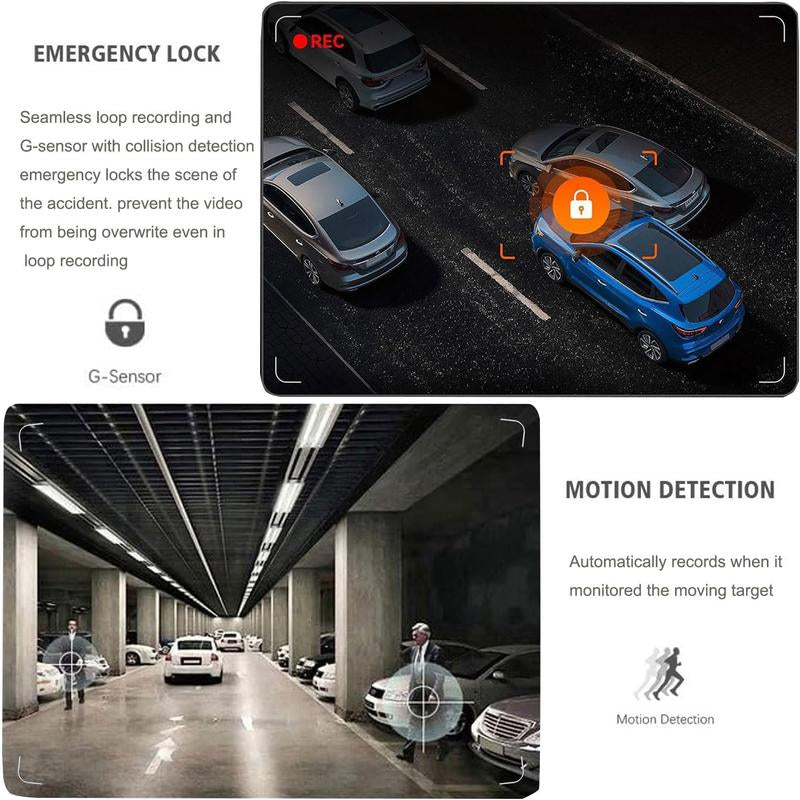 Multi-Channel Dashcam with Night Vision 4-Channel 1080P Recorder 256GB Memory Card Video Surveillance System Camera