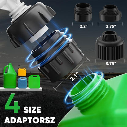 SHEKAR Portable Automatic Car Fuel Transfer Pump Auto-Stop 3.2GPM, USB Charging for Gasoline, Diesel, Kerosene, Light Oils, Non-Potable Water, Apply to Automobiles, Motorcycles, Lawn Mowers, Chainsaws, Agricultural Equipment, Heavy Duty