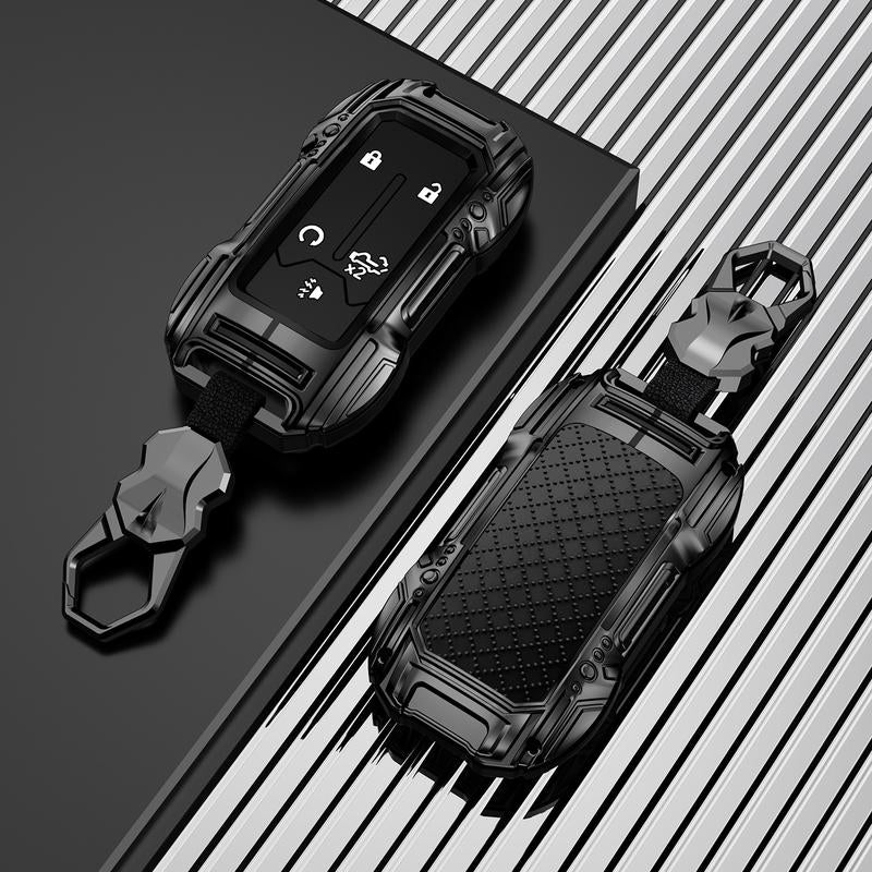 5-Button Key Fob Cover for Chevy Silverado & GMC Sierra 2019-2023 1500 2500HD 3500HD Truck Accessories Protection