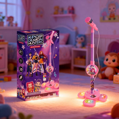 Kids Karaoke Machine with Microphone & LED Lights - Singing Machine Toy, Music Player, Birthday Gift for Girls & Boys