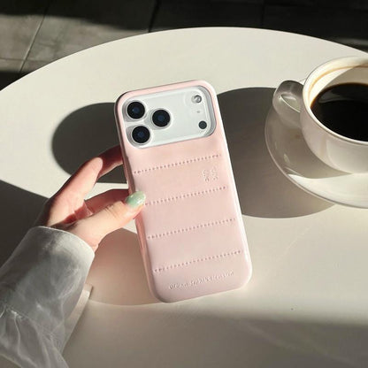 Down Jacket Phone Case Compatible with Iphone 17/16 Pro Max Personalized Solid Color 15/14P Shockproof