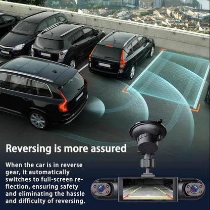 Multi-Channel Dashcam with Night Vision 4-Channel 1080P Recorder 256GB Memory Card Video Surveillance System Camera