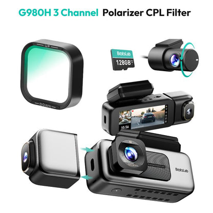 Botslab 4K Front & Rear Dashcam,1 Count Dash Camera for Car,170° Ultra Wide Dashcam with ADAS, Night Vision,Free 64GB SD Card, 5G/2.4G Wifi,Automotive,Vehicle