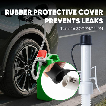 SHEKAR Portable Automatic Car Fuel Transfer Pump Auto-Stop 3.2GPM, USB Charging for Gasoline, Diesel, Kerosene, Light Oils, Non-Potable Water, Apply to Automobiles, Motorcycles, Lawn Mowers, Chainsaws, Agricultural Equipment, Heavy Duty