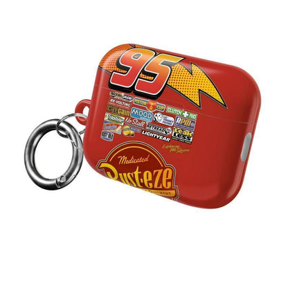 Racing Car 95 Lightning Red Inspired Airpods Case, for All Airpods Gen 1 2 3 4 & Pro 1, 2, 3 Aesthetic Air Pods Case Cover Protective