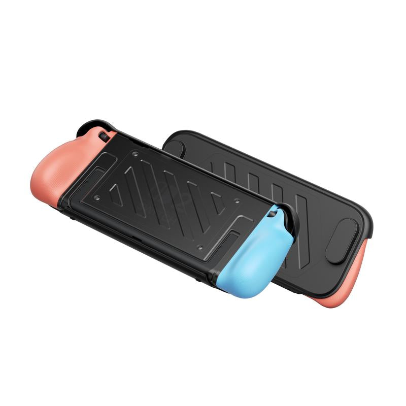 JSAUX Split Protective Case for Nintendo Switch 2, TPU Middle Frame & PC Front Cover, Non-Slip Ergonomic Grip, Storage for 10 Game Cards, Supports Stand Use, Shock Absorption & Anti-Scratch-Pc0114