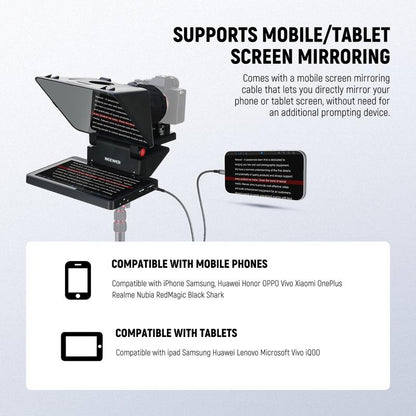 NEEWER X11 2-In-1 Teleprompter with Monitor