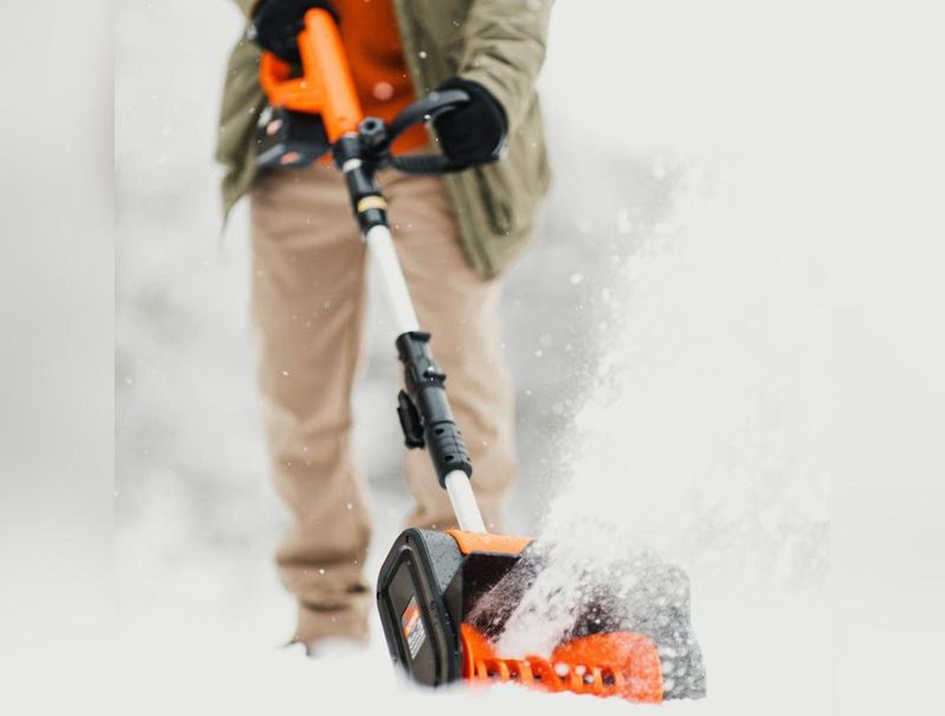 Electric Snow Thrower - 20V 4Ah Battery, 10" Clearing Width