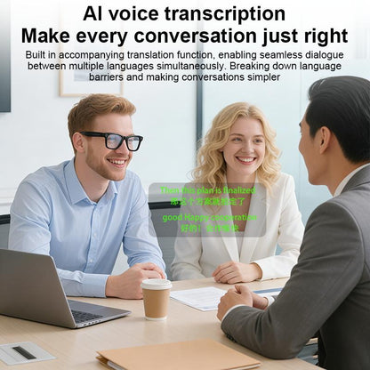 ULIMIED AI Smart Camera Glasses with 8MP HD Photo & Video, Hands-Free Recording, Bluetooth Music & Calls, Real-Time Translation Wearable