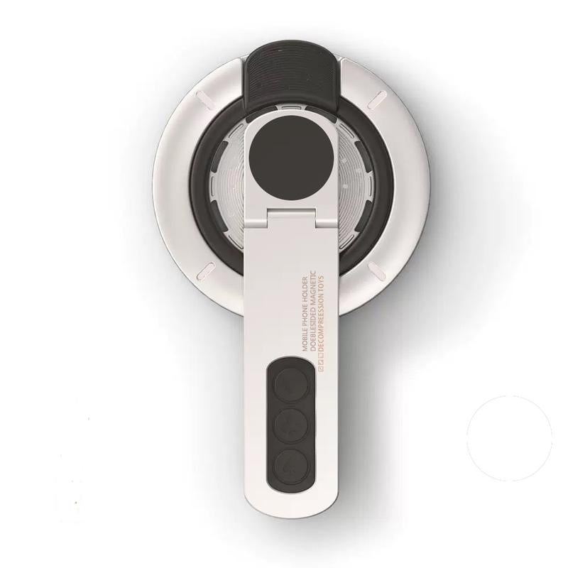 4-In-1 Magsafe Phone Grip & Stand with Fidget Clicker | Dual-Sided Magnetic Ring Holder & 360° Rotatable Kickstand for Iphone