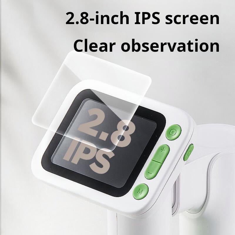 Children'S Microscope, Student Portable Magnifying Glass, Handheld Desktop Two-In-One Science Experiment Toy, Gift, Can Take Photos and Videos